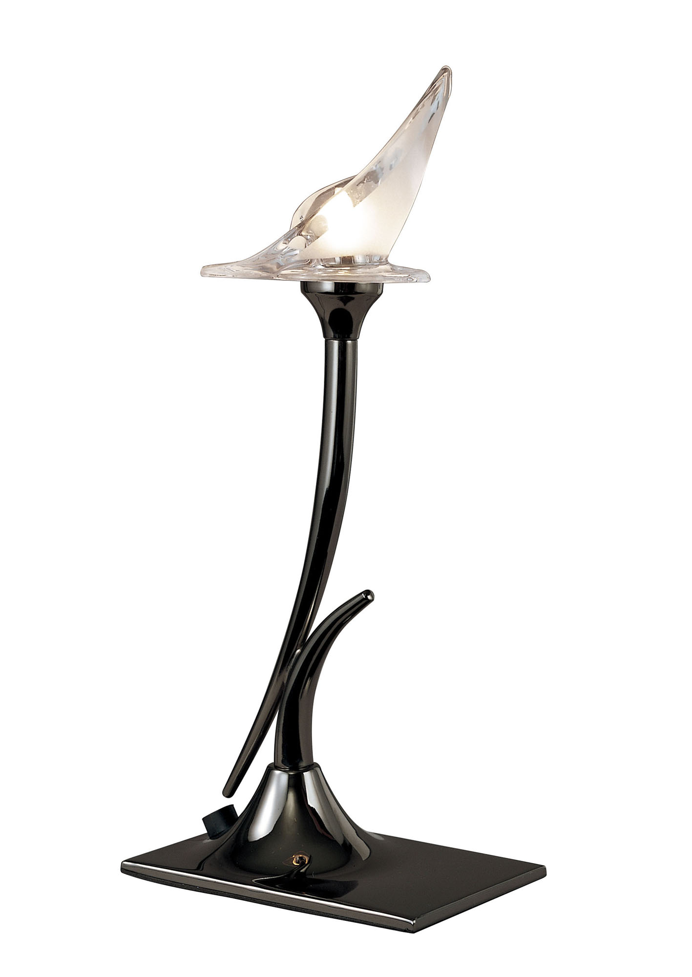 Flavia Black Chrome Table Lamps Mantra Armed Table Lamps